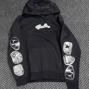 NIKE JORDAN Black Graphic Hoodie
